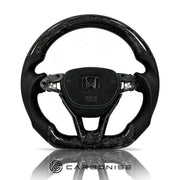 Honda Steering Wheel (Forged Carbon Fiber+Perforated Leather) @3 by CARBONISE