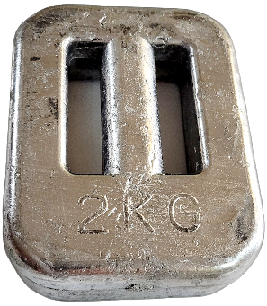 2kg Slotted Slim Dive Weight by NZ Diver