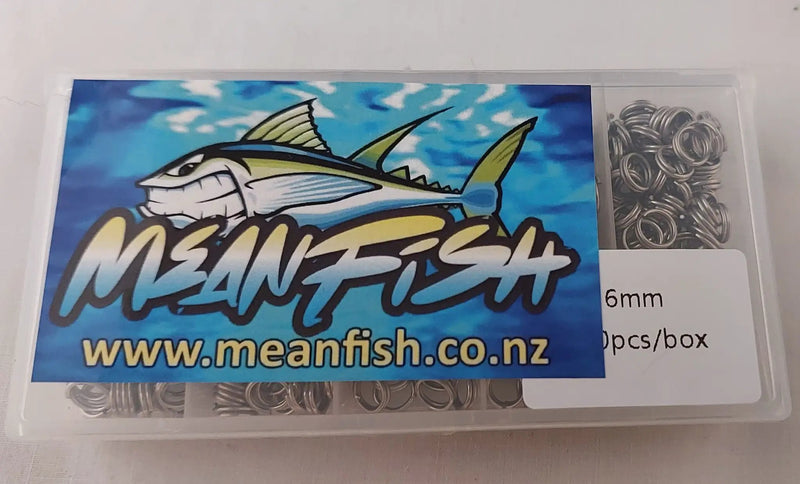 6mm Split Rings Value Pack of 500 - MeanFish by NZ Diver