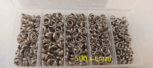 6mm Split Rings Value Pack of 500 - MeanFish by NZ Diver