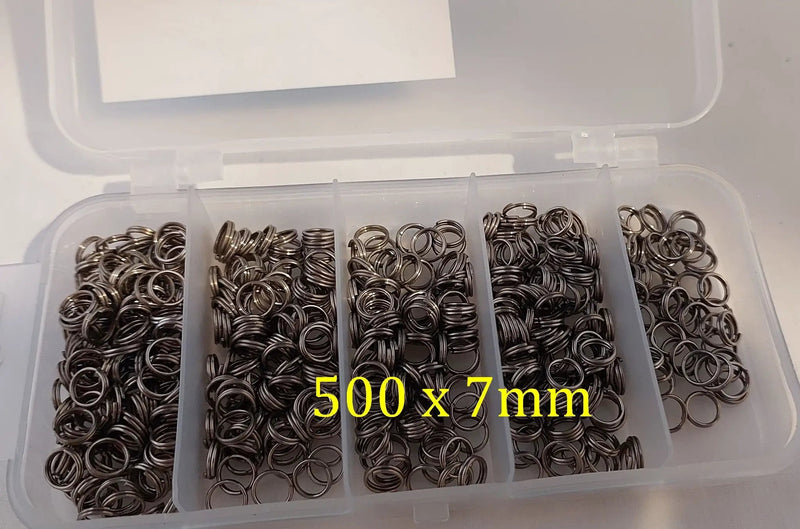 7mm Split Rings Value Pack of 500 - MeanFish by NZ Diver