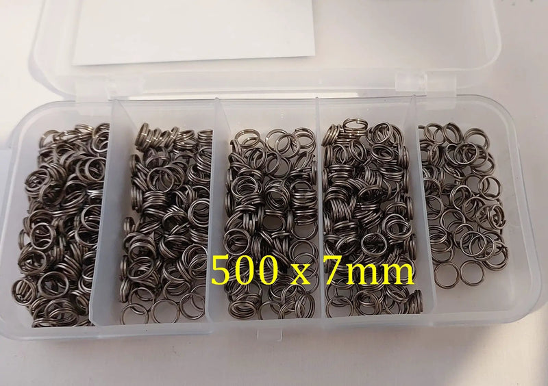 7mm Split Rings Value Pack of 500 - MeanFish by NZ Diver