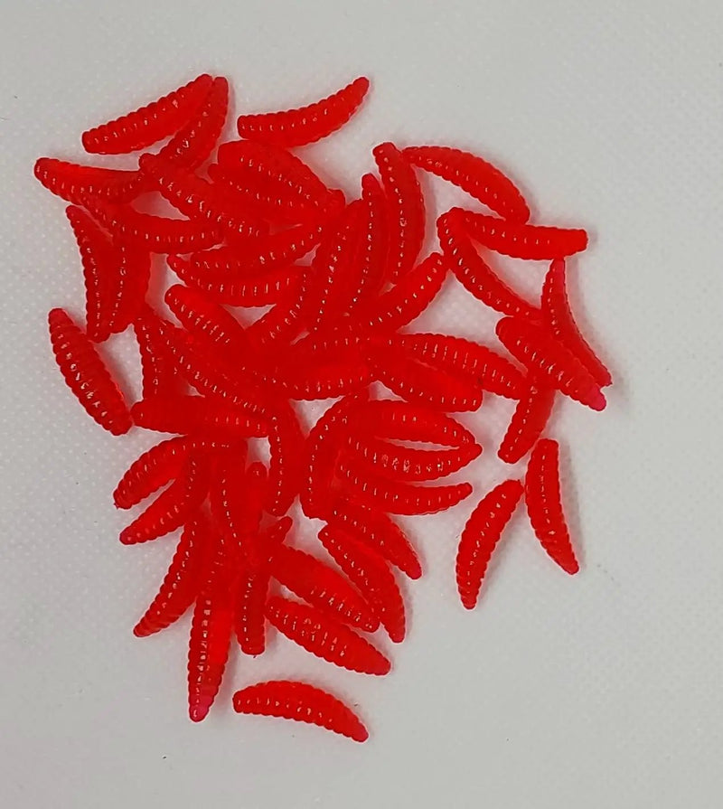 50PCS 2cm 0.3g Artificial Soft Grub Bait by NZ Diver