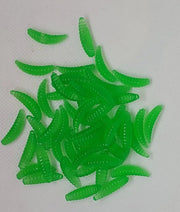 50PCS 2cm 0.3g Artificial Soft Grub Bait by NZ Diver