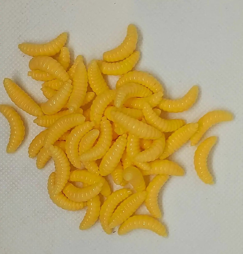 50PCS 2cm 0.3g Artificial Soft Grub Bait by NZ Diver