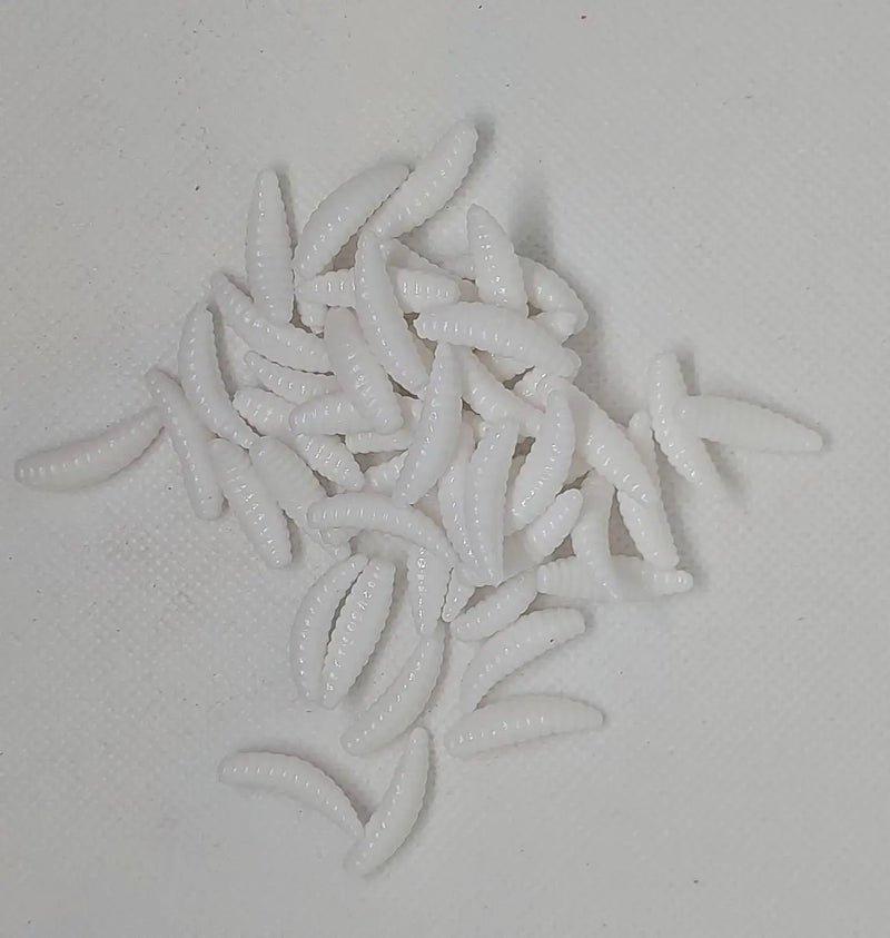 50PCS 2cm 0.3g Artificial Soft Grub Bait by NZ Diver