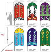 dealonline.co.nz dealonline.co.nz WOF 3.4M SET- Pre-print Double Sided Feather Banner Flag Business Commersial 3M SET WOF 3.4M SET- Pre-print Double Sided Feather Banner Flag Business Commersial 3M SET