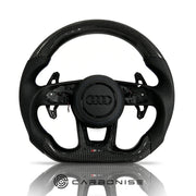 Audi Steering Wheel (Carbon Fiber+Perforated Leather) #15 by CARBONISE