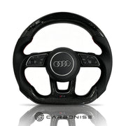Audi Steering Wheel (Carbon Fiber+Perforated Leather) #16 by CARBONISE