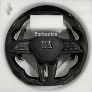 Nissan GTR Steering Wheel (Carbon Fiber+Perforated Leather) @2 by CARBONISE