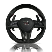 Nissan GTR Steering Wheel (Carbon Fiber+Perforated Leather) @2 by CARBONISE