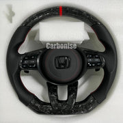 Honda Steering Wheel (Forged Carbon Fiber+Perforated Leather) @5 by CARBONISE