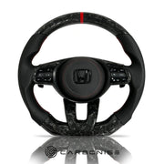 Honda Steering Wheel (Forged Carbon Fiber+Perforated Leather) @5 by CARBONISE