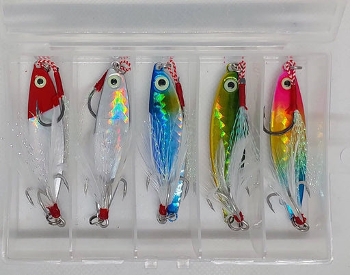 5 x15 gram Lures with Tackle Box for Trout Salmon Kahawai by NZ Diver