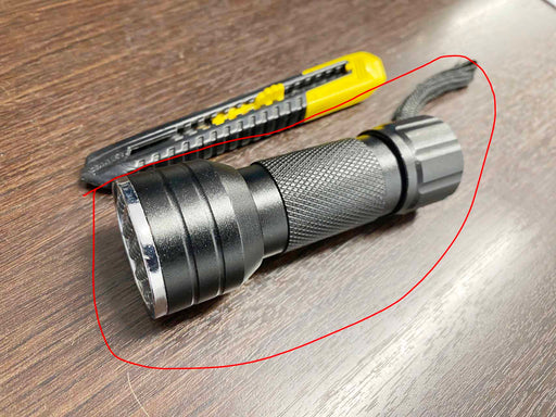 UV Ultraviolet Flashlight Black light, 21 LED Handheld Portable Black by Resin Art NZ