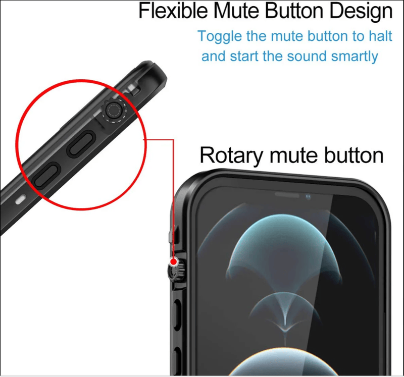 techplus iPhone 13 Pro Max Waterproof Case Redpepper Full Protective Cover Redpepper iPhone 13 Pro Max Waterproof Case