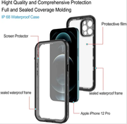 iPhone 12 Pro Max Waterproof Case Redpepper Full Protective Cover by techplus