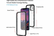 iPhone 12 Pro Waterproof Case Redpepper Full Protective Cover by techplus