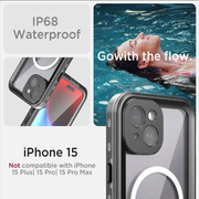 Waterproof & Shockproof Case for iPhone 15 – Clear Protective Cover by techplus