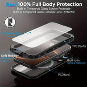 Redpepper Waterproof MagSafe Case for iPhone 16 Pro Max | Shockproof by techplus