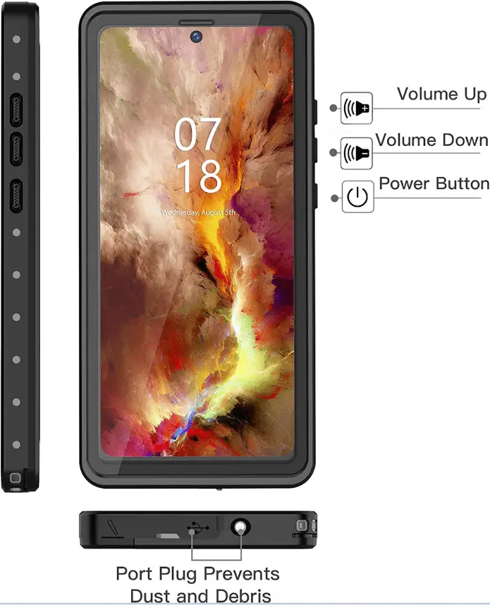 Redpepper Waterproof Shockproof Case for Samsung Note 20 Ultra by techplus