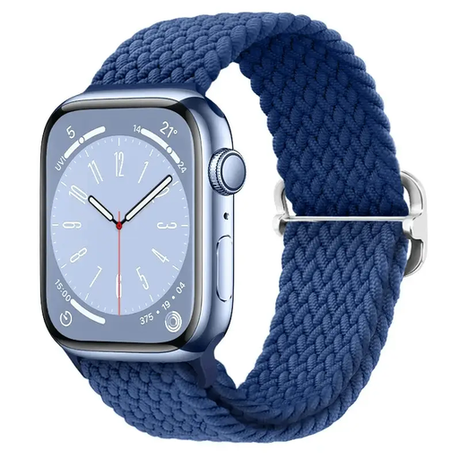 Apple Watch Braided Nylon Band – Adjustable Buckle, Lightweight & Stretchy by techplus