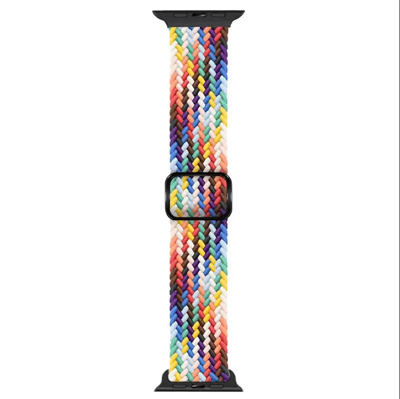 Apple Watch Braided Nylon Band – Adjustable Buckle, Lightweight & Stretchy by techplus