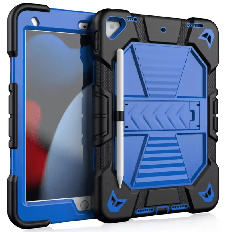 Rugged iPad Pro 11" Case – Heavy-Duty Shockproof Cover,Stand & Pencil Holder by techplus