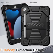 Rugged iPad 10.2 Case (7th/8th/9th Gen) – Shockproof Cover, Stand & Pencil Holder by techplus