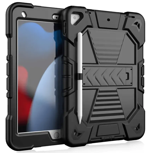 Rugged iPad 10.2 Case (7th/8th/9th Gen) – Shockproof Cover, Stand & Pencil Holder by techplus
