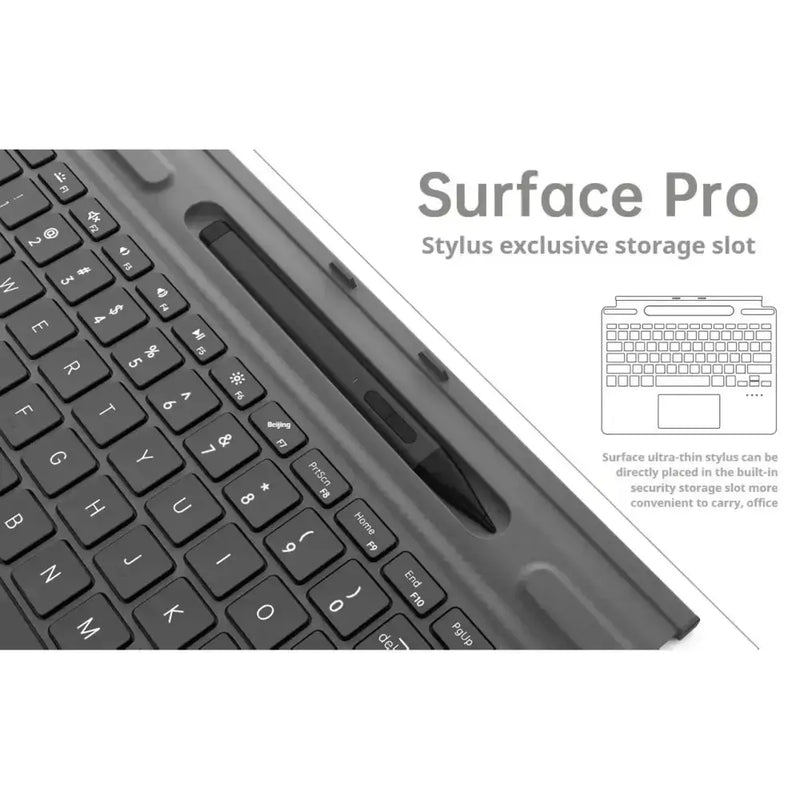 Habicare Colourways Bluetooth Magnetic Keyboard for Microsoft Surface Pro 8, 9, 10 & X with Pen Slot Colourways Bluetooth Magnetic Keyboard for Microsoft Surface Pro 8, 9, 10 & X with Pen Slot