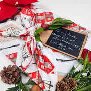 Waste Free Celebrations Furoshiki Wrapping Cloths Christmas Cottages - 4 Furoshiki Gift Wraps Christmas Cottages - 4 Furoshiki Gift Wraps