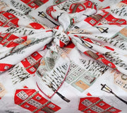 Waste Free Celebrations Furoshiki Wrapping Cloths Christmas Cottages - 4 Furoshiki Gift Wraps Christmas Cottages - 4 Furoshiki Gift Wraps