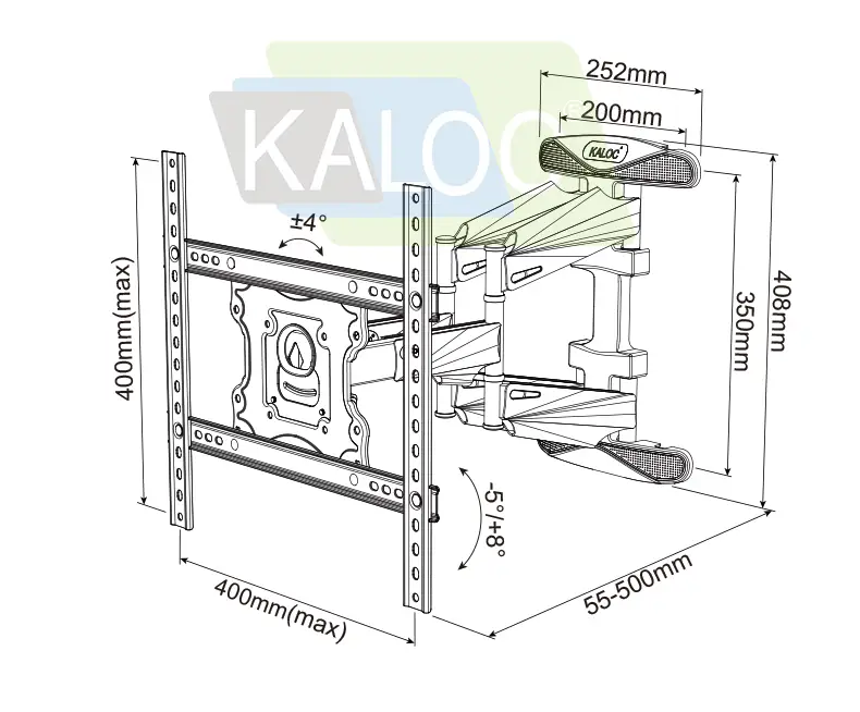 Ultra Strong TV Wall Bracket by salelink.co.nz