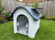 Large Dog House with Window- Dark Green by dealonline.co.nz
