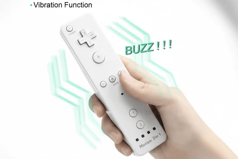 2 in 1 Wii Motion Plus Controller & Nunchuk Set – Wireless Gamepad by techplus