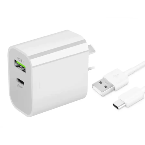 20W Fast Wall Charger – USB-C PD Charger with Type-C Cable by techplus