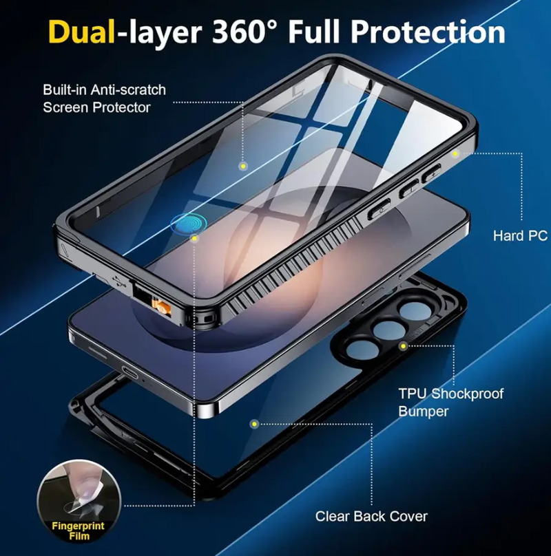 Redpepper Waterproof Case for Samsung S26 Ultra by techplus