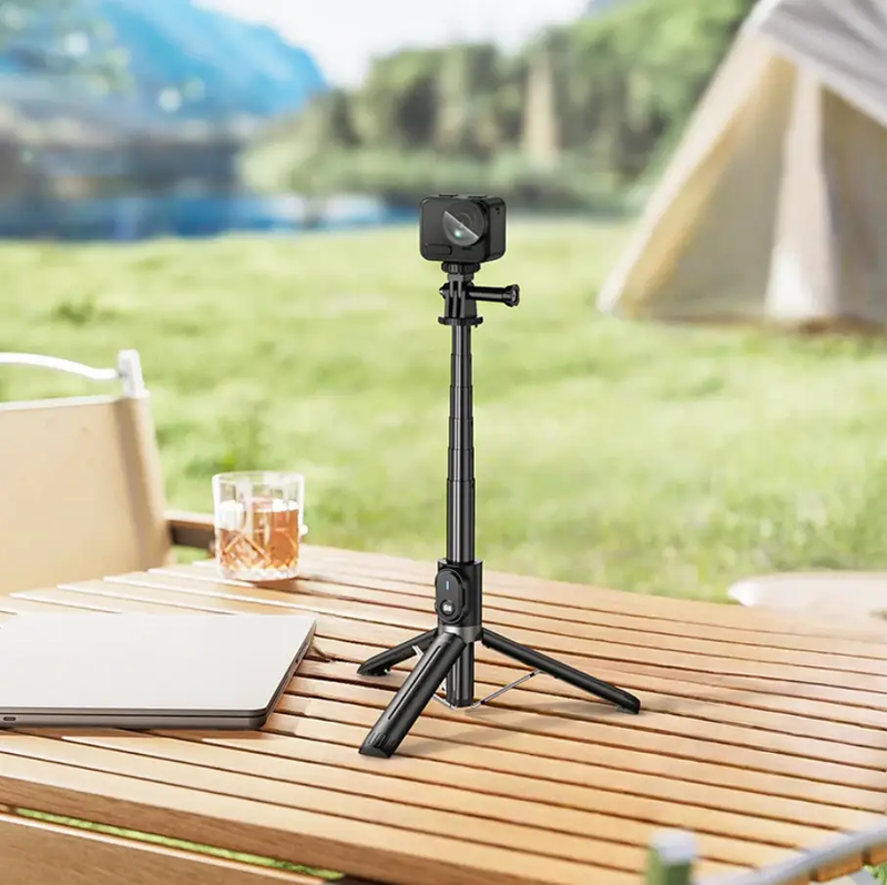 Bluetooth Selfie Stick Tripod 95cm with Remote (K101) by techplus