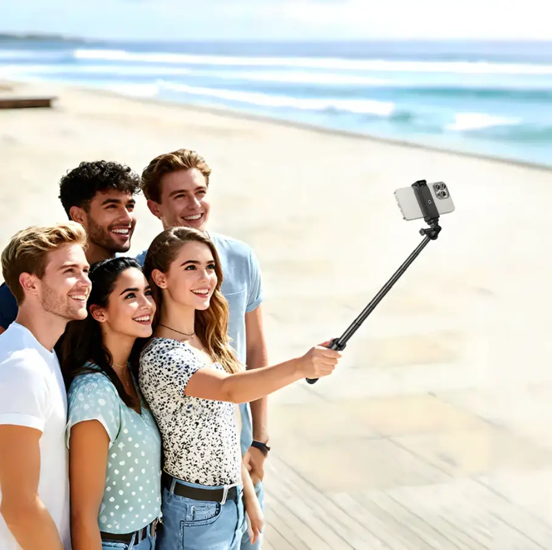 Bluetooth Selfie Stick Tripod 95cm with Remote (K101) by techplus