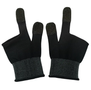Mobile Gaming Finger Sleeves Silver Fiber (GA21) by techplus