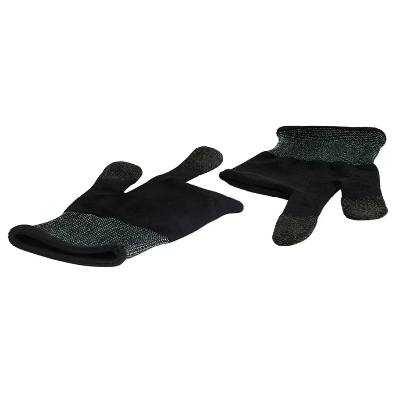 Mobile Gaming Finger Sleeves Silver Fiber (GA21) by techplus