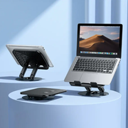 Carbon Steel Foldable Laptop Stand (HD14) by techplus
