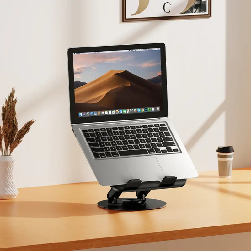 Carbon Steel Foldable Laptop Stand (HD14) by techplus