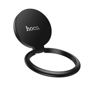 Hoco Metallic Foldable Ring Phone Grip Stand Black 360° (DCA64) by techplus