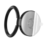 Hoco Metallic Foldable Ring Phone Grip Stand Black 360° (DCA64) by techplus