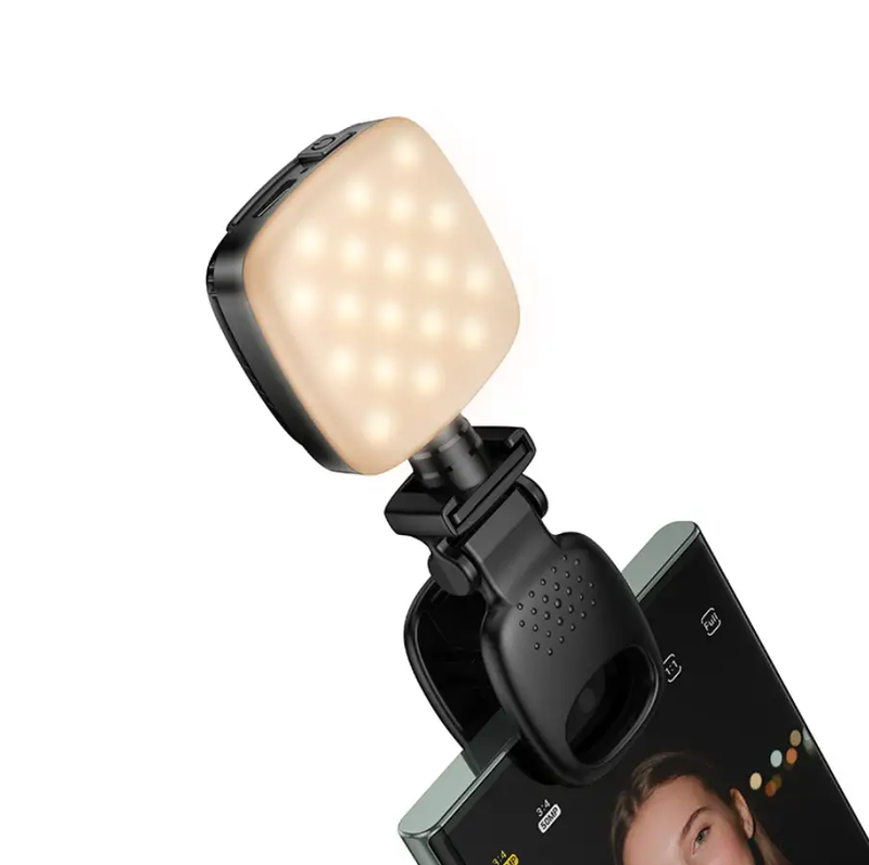 Hoco Portable Mini LED Fill Light Clip On 9 Level (K28) by techplus