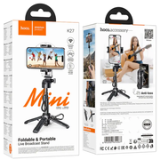 Hoco Mini Bluetooth Selfie Stick Tripod With Remote (K27) by techplus