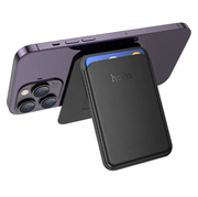 Hoco Leather Magnetic Card Holder With MagSafe (DLB02) by techplus