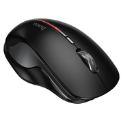 Wireless Mouse Dual Mode Bluetooth LED Rechargeable (GM40) Black by techplus